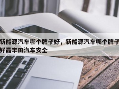 新能源汽车哪个牌子好,新能源汽车哪个牌子好最丰田汽车安全