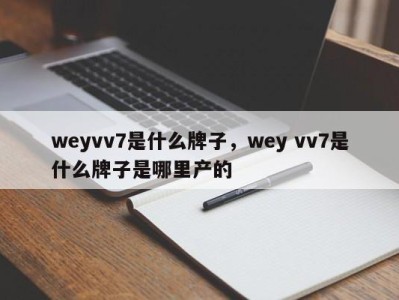 weyvv7是什么牌子,wey vv7是什么牌子是哪里产的