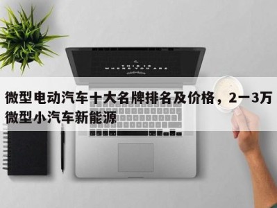 微型电动汽车十大名牌排名及价格,2一3万微型小汽车新能源