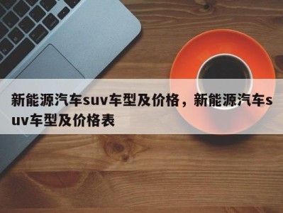新能源汽车suv车型及价格，新能源汽车suv车型及价格表